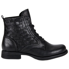 Forever Folie Bottines décontractées nouées noir