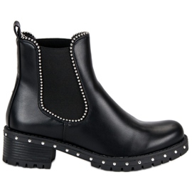 Bestelle Bottes Rock Boot Jodhpur le noir Bestelle Bottes Rock Boot Jodhpur le noir