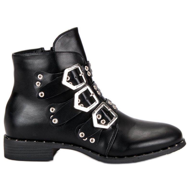 Kayla Bottes de rock le noir