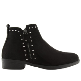 Noir Bottines pour femme noir L1217 Noir