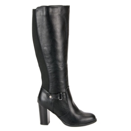 Seastar Bottes confortables à talons hauts le noir