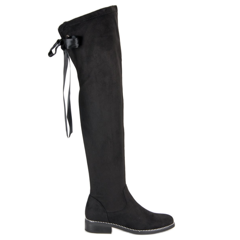 Seastar Bottes en daim élégantes le noir