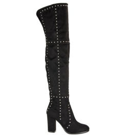 Seastar Bottes de roche sur un poteau le noir