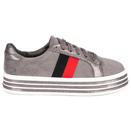 Baskets sur la plateforme VICES gris
