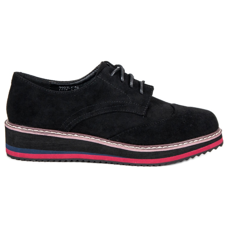 Chaussures en daim vices le noir