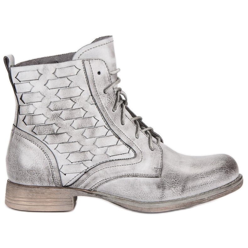 Forever Folie Bottines décontractées nouées gris