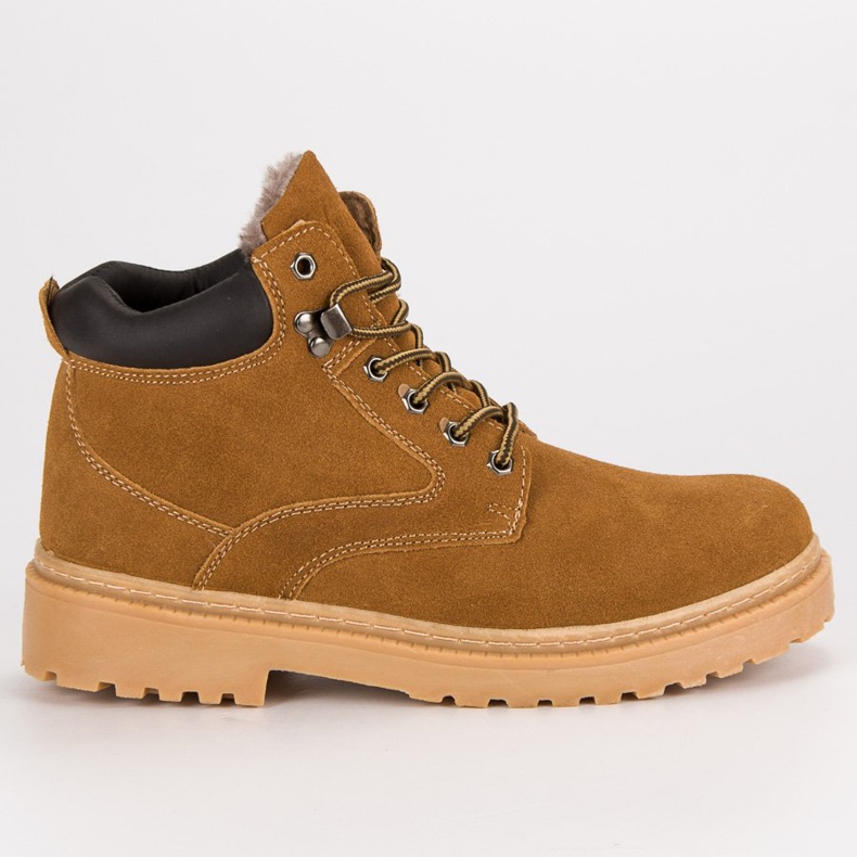 Original Walkman Shoes Trappeurs de cuir chauffés brun Original Walkman Shoes Trappeurs de cuir chauffés brun