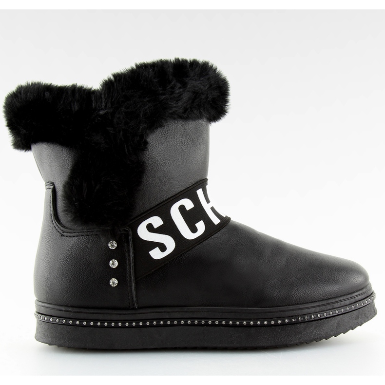 Bottes de neige femme noires NB239P-1 noir le noir