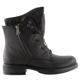 Bottes militaires noires pour femmes CLS-31 Noir