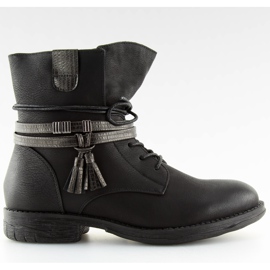 Noir Bottes noires pour femmes BH52-KB noir le noir
