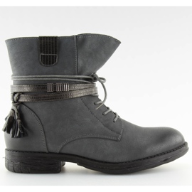 Gris Bottes femme grises BH52-KB gris