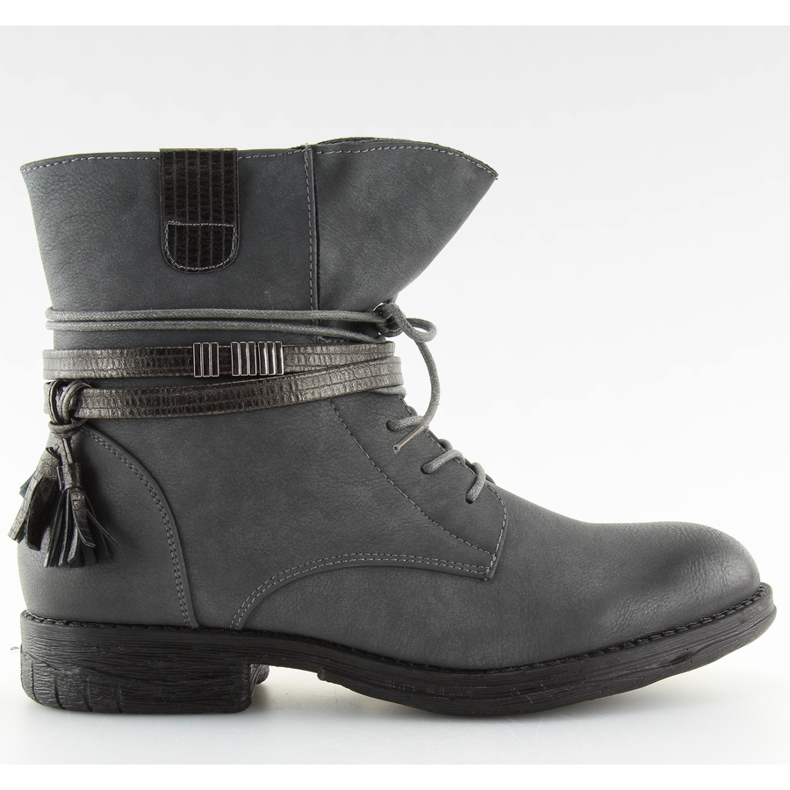 Gris Bottes femme grises BH52-KB gris