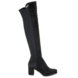 Lucky Shoes Mousquetaires sur mesure noirs