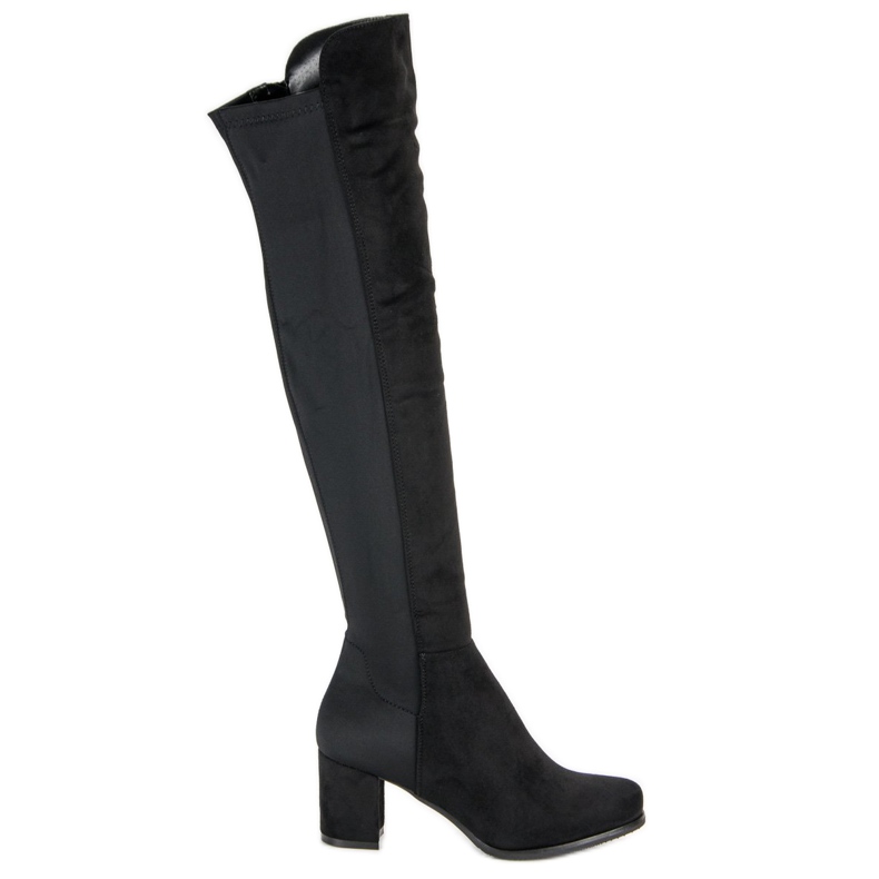 Lucky Shoes Mousquetaires sur mesure noirs le noir