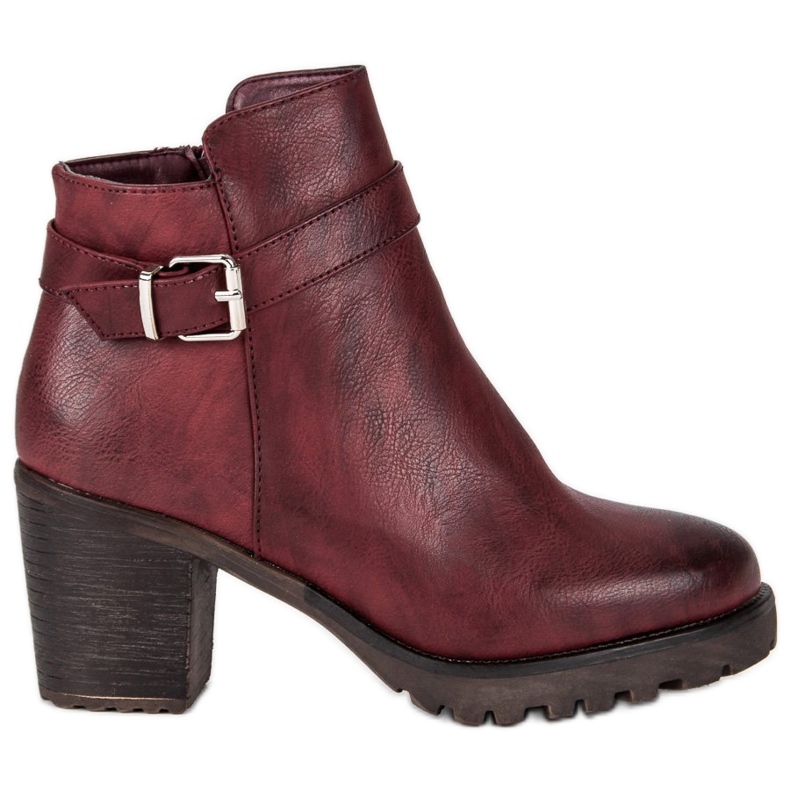 Kayla Boots bordeaux tous les jours rouge