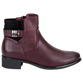 Filippo Bottines confortables Bottines Jodhpur rouge