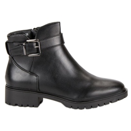Vices Bottes basses avec une boucle le noir