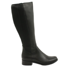 Boots noires à élastique Arka 7152