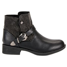 Bottes rock femme noir
