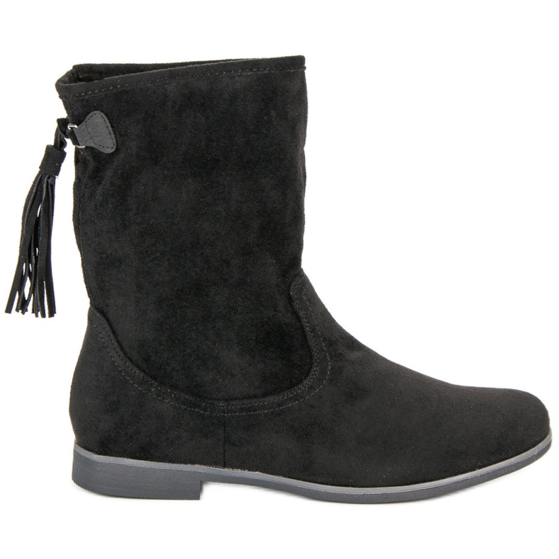 Weide Bottines bohèmes en daim le noir