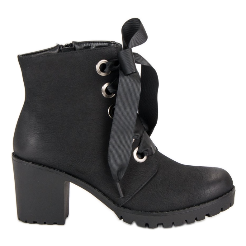 Bottines vinceza noires à la mode le noir