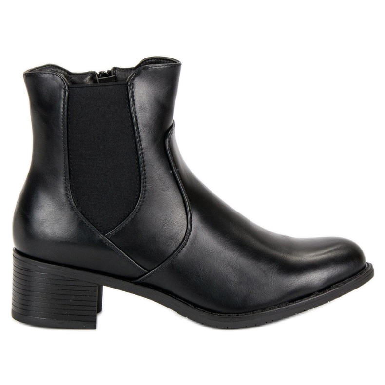 Bottines Chelsea noires de VINCEZA le noir