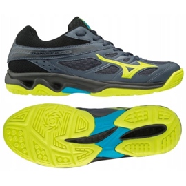 Mizuno Thunder Blade M V1GA177047 chaussures de volley-ball le noir bleu Mizuno Thunder Blade M V1GA177047 chaussures de volley-ball le noir bleu