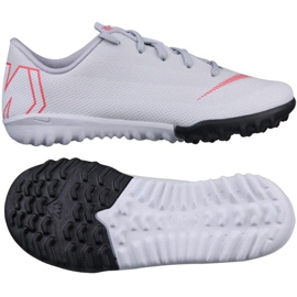 Chaussures de football Nike Mercurial VaporX 12 Academy Tf Jr AH7353-060 gris gris