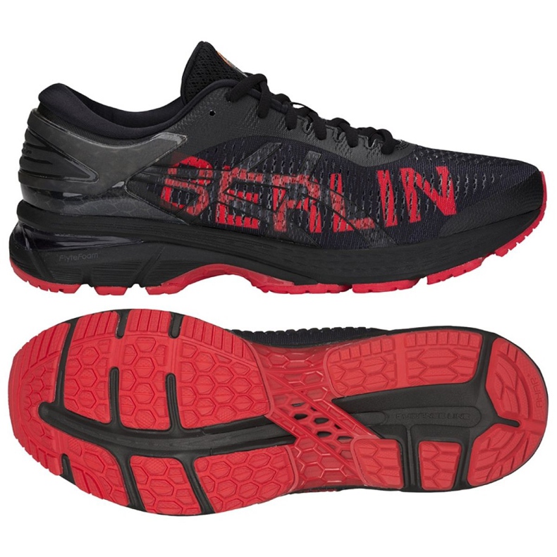 Chaussures de course Asics Gel Kayano 25 Berlin M 1011A133-001 le noir multicolore
