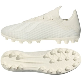 Chaussures de foot Adidas X 18.3 Fg M AQ0708 blanche blanche