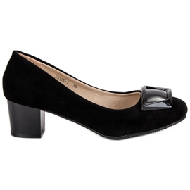J. Star Escarpins en daim le noir
