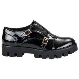 J. Star Chaussures monki laquées noir