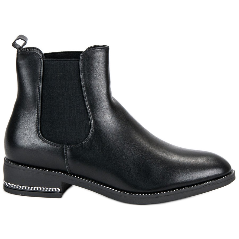 Seastar Bottines Chelsea confortables le noir