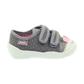 Chaussures enfant Befado 907P101 gris rose