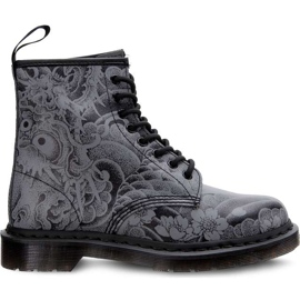 Dr. Martens 1460 Ot Black Gunmetal Ot Tattoo Backhand noir gris