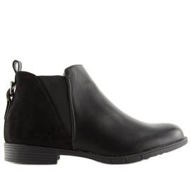 Bottines Chelsea noires pour femmes noir 3086 Noir