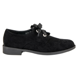 Bestelle Chaussures en daim noires le noir