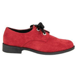 Bestelle Chaussures en daim rouges