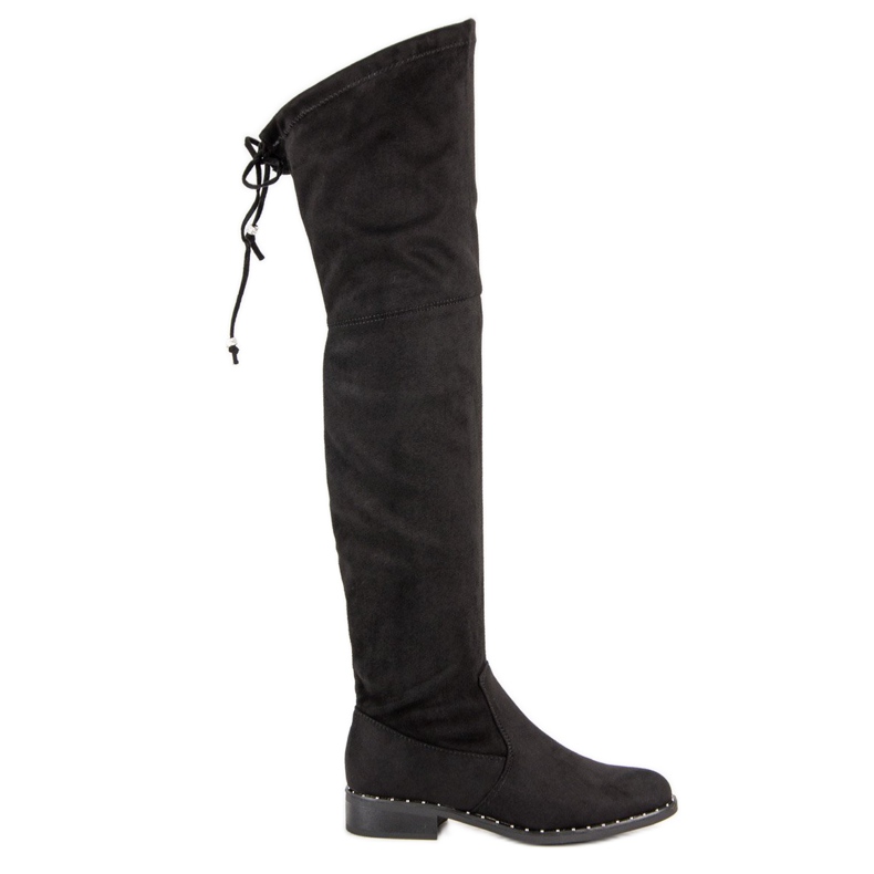 Seastar Bottines plates en daim le noir