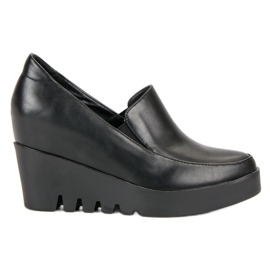 J. Star Chaussures compensées élégantes noir