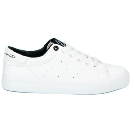 J. Star Baskets à lacets blanc