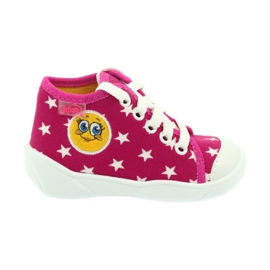 Befado chaussures pour enfants baskets pantoufles 218p055 blanc rose