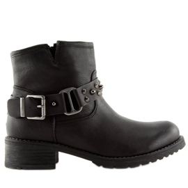 Bottines noires à crampons noir 810-PA Noir