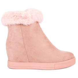Seastar Bottines compensées roses