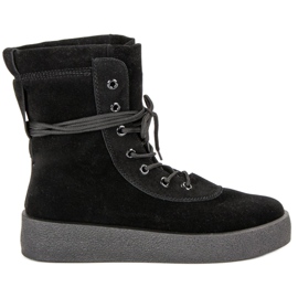 Bottes à lacets noir