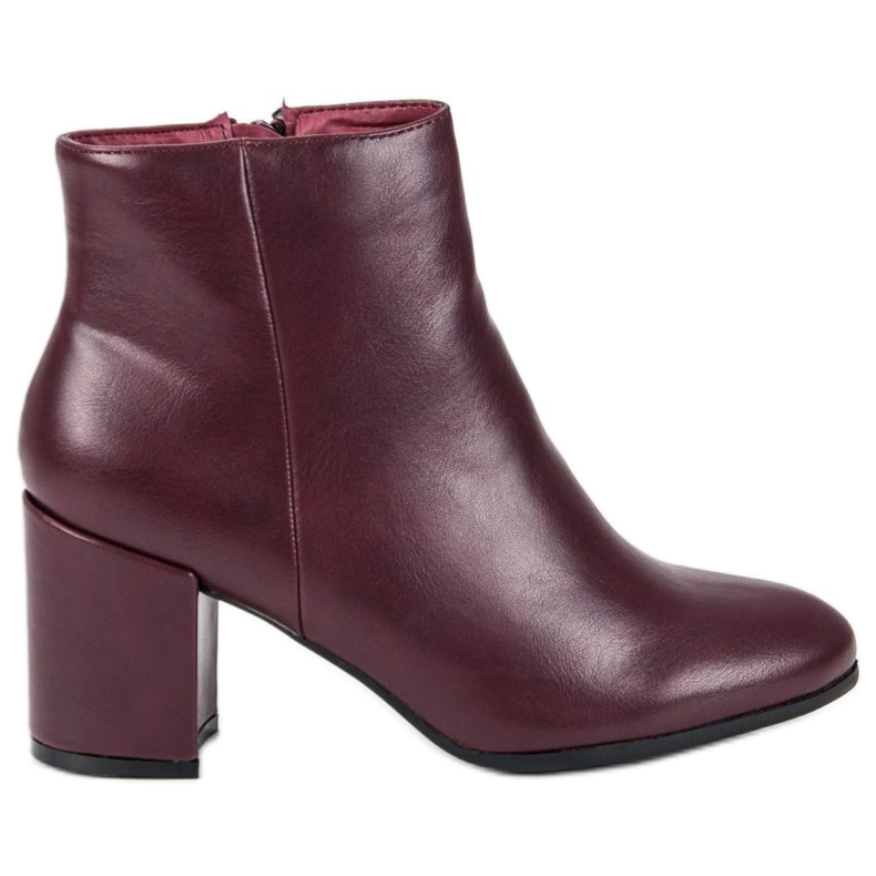 Weide Bottes isolées bordeaux rouge