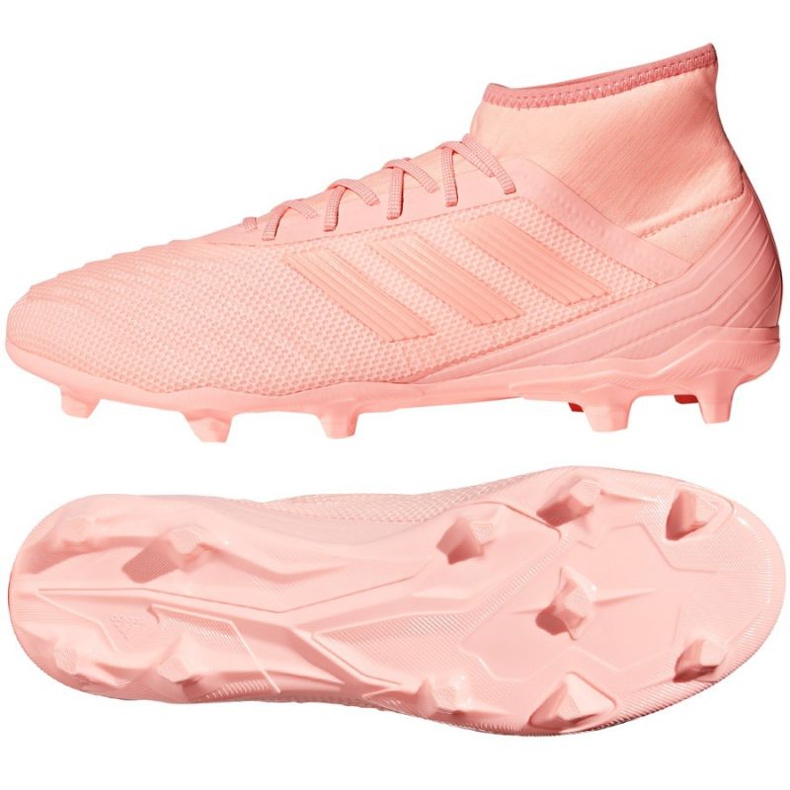 Les chaussures de football adidas Predator 18.2 Fg rose