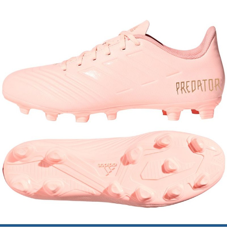 Chaussures de foot Adidas Predator 18.4 FxG rose Chaussures de foot Adidas Predator 18.4 FxG rose