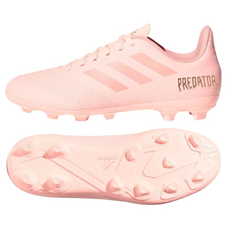 Chaussures de foot Adidas Predator 18.4 FxG rose Chaussures de foot Adidas Predator 18.4 FxG rose
