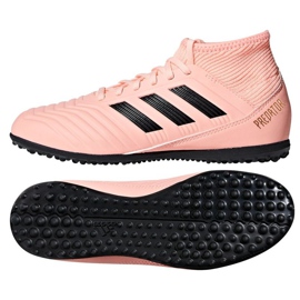 Chaussures indoor adidas Predator Tango 18.3 J TF Jr DB2331 rose